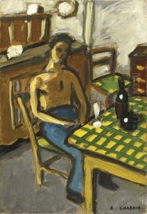 Scene D'interieur, Circa 1920 by Auguste Chabaud