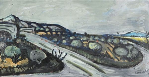 La Montee Du Pont De L"arche Et Le Mont Ventoux - view 1