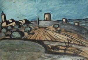 Village Provencal by Auguste Chabaud