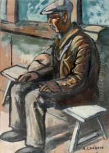 Paysan Assis by Auguste Chabaud