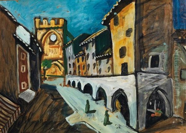 Eglise De Villeneuve - Les - Avignon La Rue De L'hospice - view 1