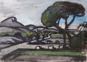 Paysage En Provence by Auguste Chabaud