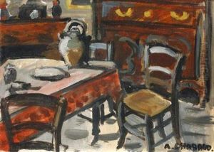 Interieur by Auguste Chabaud
