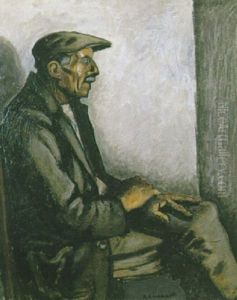 Portrait De Paysan De Profil by Auguste Chabaud