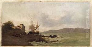 Sulla Costa Bretone by Eugenio Amus