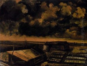 Greenhouses In A Polder Landscape by Hendrik Chabot