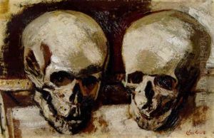 A Still Life With Two Skulls