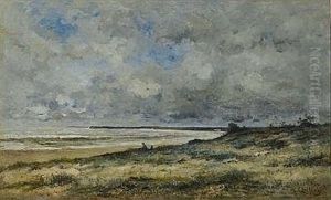 Kustenlandschaft Mit Ziegenhirten by Leonce Chabry