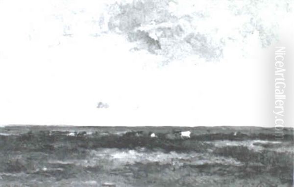 Barbizon Landscape With Cattle - view 1