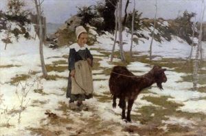 La Petite Chevriere En Hiver by Emma Lowstadt Chadwick