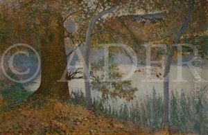 Bord De Riviere A Grez-sur-loing by Francis Brooks Chadwick