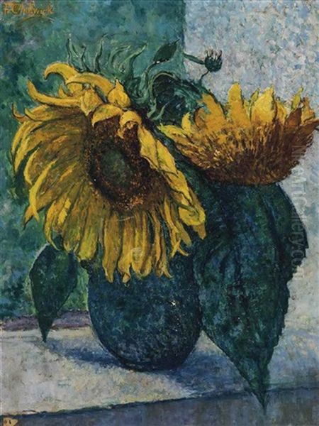 Vase De Tournesols - view 1