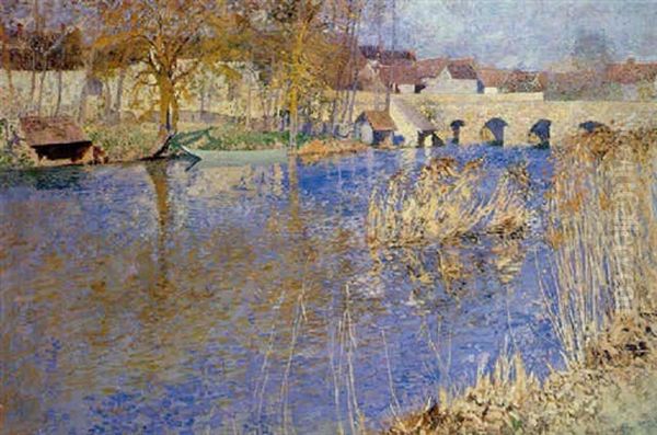 Le Pont De Grez-sur-loing Au Printemps - view 1