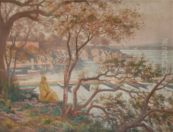 Femme Orientale Et Port - view 1