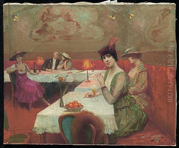 Young Woman Seated In A Cafe - view 1