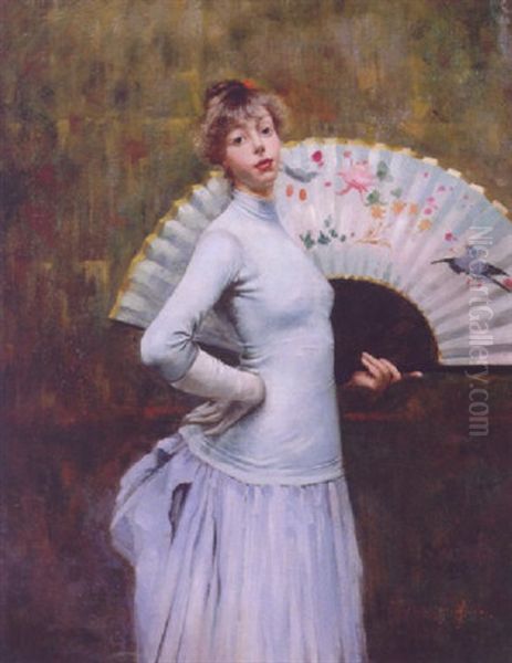 A Elegant Beauty With A Fan - view 1