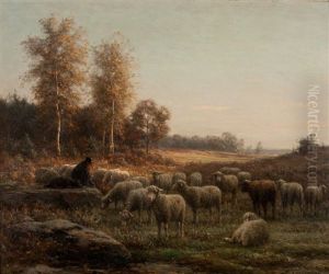 The Sheppard, Fontainebleau by Jean-Ferdinand Chaigneau