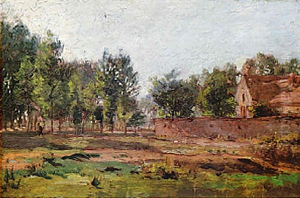 A Man In A Wooded Landscape - view 1