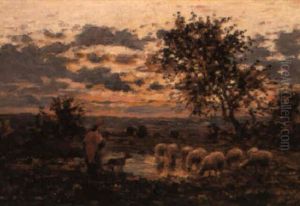 A Shepherdess And Her Flock A Shepherdess And Her Flock