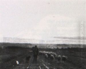 Le Retour Du Troupeau by Jean-Ferdinand Chaigneau