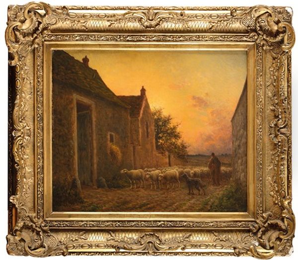 Retour Du Troupeau Au Crepuscule - view 1