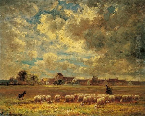 Landschaft Mit Schafherde - view 1
