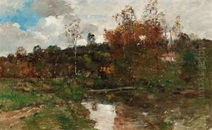 Paisaje Fluvial by Achille Chaine