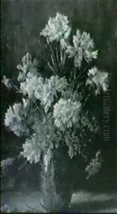 Nelkenstrauss In Vase by Josephine Olivier Chaine