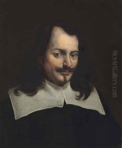 Portrait Of A Gentleman, Bust Length by Jean Chalette