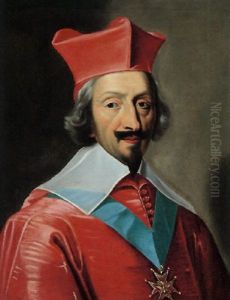 Portrait Of Cardinal Richelieu Wearing The Order Of The Saint-esprit