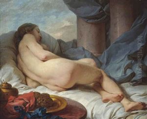 Venus Reclining by Charles Michel-Ange Challes