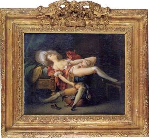 Scene Erotique by Charles Michel-Ange Challes