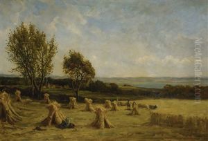 Harvest Time, Fifeshire by Hector Chalmers