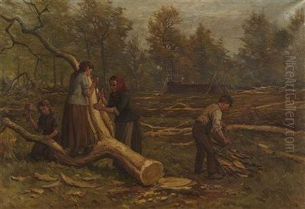 Bark Peelers Near Culross - view 1
