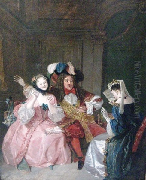 Scene From Moliere's Comedy, Les Precieuses Ridicules - view 1