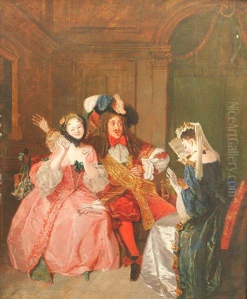 A Scene From Moliere's Comedy, Les Precieuses Ridicules - view 1