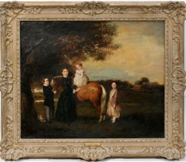 Children And Pony - view 1