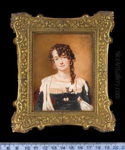 Viscountess Sandon, Nee Lady Frances Stuart by Alfred Edward Chalon
