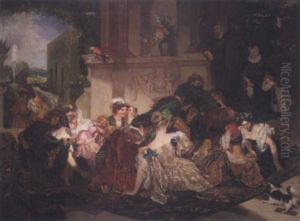 Hunt The Slipper by Alfred Edward Chalon