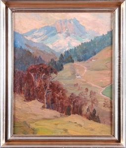 Pejzaz Gorski Ze Schroniskiem W Unterstein by Jean Anacker
