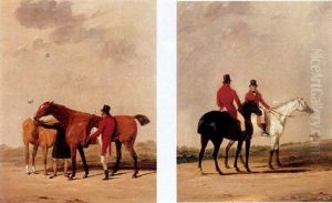 Preparing To Mount by Henry Bernard Chalon