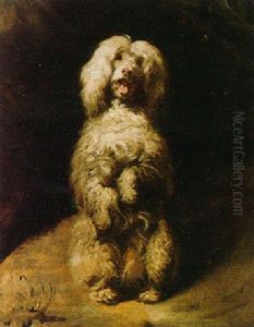 A Poodle Begging by Henry Bernard Chalon