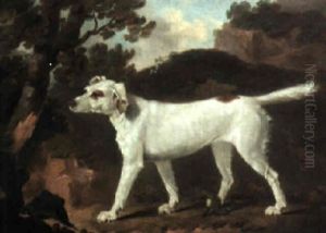 A Favorite Hound In A Landscape by Henry Bernard Chalon