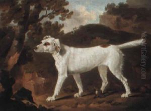 Favourite Hound In A Landscape by Henry Bernard Chalon