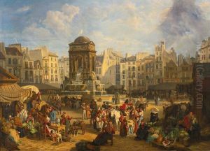 View Of The Market And Fontaine Des Innocents, Paris