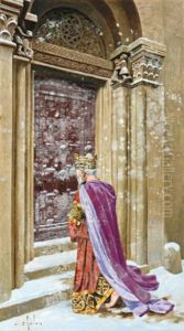 Henri Iv D'allemagne Implorant Le Pardon De Gregoire Vii