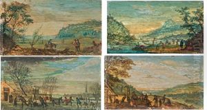 Die Vier Jahreszeiten (set Of 4) by Louis Chalon