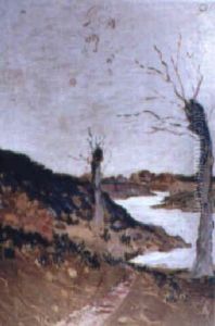 En Bretagne - Paysage Automnal by Ernest Ponthier De Chamaillard
