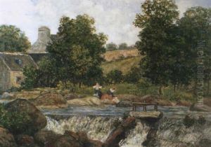Bretonnes Au Lavoir Sur L'aven Bretonnes Au Lavoir Sur L'aven