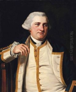 Portrait Of Commodore Bankes, Half-length, Seated In Captain's Full Dress Uniform
